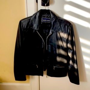 Beautiful Saguaro black leather jacket